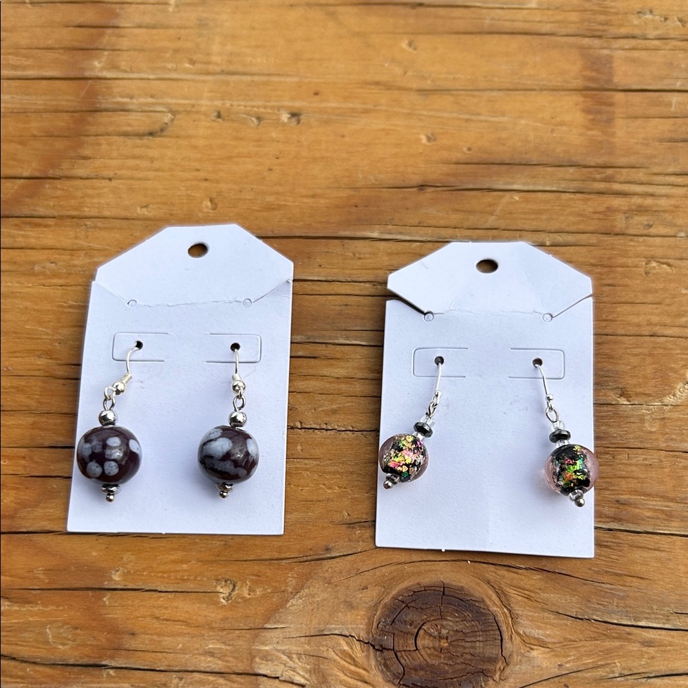 Chic Multicolor and Brown Dangle Earrings